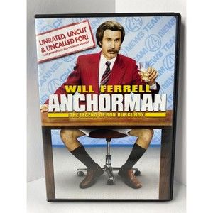 Anchorman: The Legend of Ron Burgundy (DVD, 2004, Extended Edition - Full Frame)